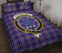 Ochterlony Tartan Crest Quilt Bed Set