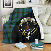 Davidson Ancient Tartan Crest Blanket Wave Style