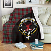 Crawford Modern Tartan Crest Blanket Wave Style