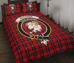 Ruthven Modern Tartan Crest Quilt Bed Set