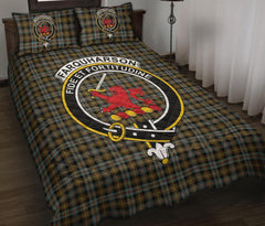 Farquharson Weathered Tartan Crest Quilt Bed Set