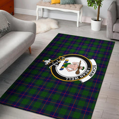 Shaw (Or Schaw) Of Sauchie Tartan Crest Area Rug