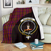MacIntyre Modern Tartan Crest Blanket Wave Style