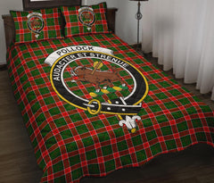 Pollock Modern Tartan Crest Quilt Bed Set