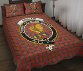 Sinclair Ancient Tartan Crest Quilt Bed Set