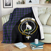 Hunter Modern Tartan Crest Blanket Wave Style