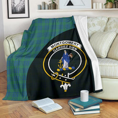 Montgomery Ancient Tartan Crest Blanket Wave Style