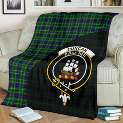 Duncan Modern Tartan Crest Blanket - 3 Sizes