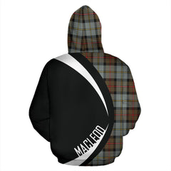 MacLeod of Harris Weathered Tartan Crest Hoodie - Circle Style