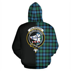 Galbraith Ancient Tartan Crest Zipper Hoodie - Half Of Me Style