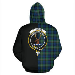 Forbes Ancient Tartan Crest Zipper Hoodie - Half Of Me Style