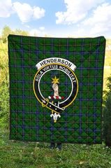 Henderson (Mackendrick) Family Modern Tartan Crest Quilt