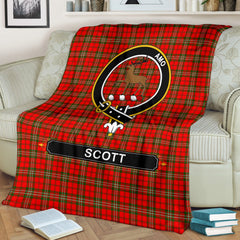 Scott Tartan Crest Blanket - 3 Sizes