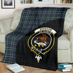 Graham of Montrose Modern Tartan Crest Blanket Wave Style