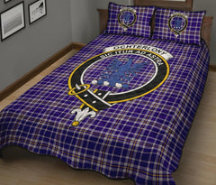 Ochterlony Tartan Crest Quilt Bed Set