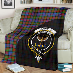 Carnegie Ancient Tartan Crest Blanket Wave Style