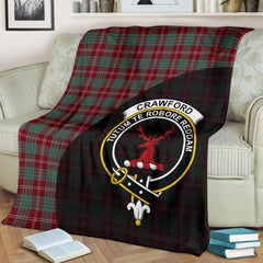 Crawford Modern Tartan Crest Blanket Wave Style