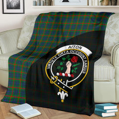 Aiton Tartan Crest Blanket Wave Style