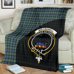 MacDonnell Of Glengarry Ancient Tartan Crest Blanket Wave Style