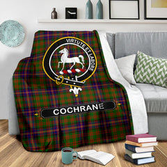 Cochrane Family Tartan Crest Blankets