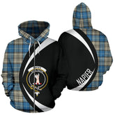 Napier Ancient Tartan Crest Zipper Hoodie - Circle Style