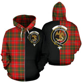 Hay Modern Tartan Crest Zipper Hoodie - Half Of Me Style