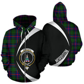 Morrison Modern Tartan Crest Zipper Hoodie - Circle Style
