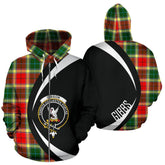 Gibbs Tartan Crest Zipper Hoodie - Circle Style