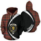 Cumming Hunting Weathered Tartan Crest Zipper Hoodie - Circle Style