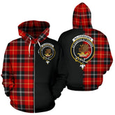 Marjoribanks Tartan Crest Zipper Hoodie - Half Of Me Style