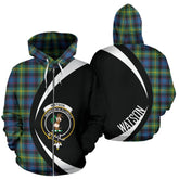 Watson Ancient Tartan Crest Zipper Hoodie - Circle Style