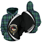 MacDonald of the Isles Hunting Ancient Tartan Crest Hoodie - Circle Style