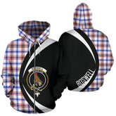 Boswell Modern Tartan Crest Zipper Hoodie - Circle Style