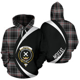 Moffat Modern Tartan Crest Hoodie - Circle Style