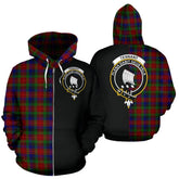 Tennant Tartan Crest Zipper Hoodie - Half Of Me Style