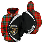 Drummond of Perth Tartan Crest Zipper Hoodie - Circle Style