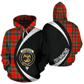 Drummond of Perth Tartan Crest Hoodie - Circle Style