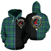 Armstrong Ancient Tartan Crest Zipper Hoodie - Half Of Me Style