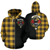 MacLeod of Lewis Ancient Tartan Crest Zipper Hoodie - Half Of Me Style