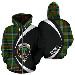 Bisset Tartan Crest Zipper Hoodie - Circle Style