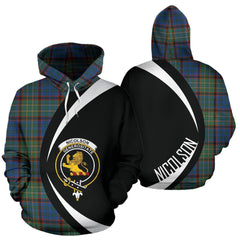 Nicolson Hunting Ancient Tartan Crest Hoodie - Circle Style