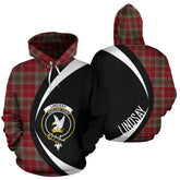 Lindsay Weathered Tartan Crest Hoodie - Circle Style