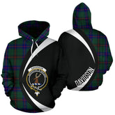 Davidson Modern Tartan Crest Hoodie - Circle Style