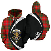 Hay Modern Tartan Crest Zipper Hoodie - Circle Style