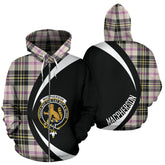 MacPherson Dress Ancient Tartan Crest Zipper Hoodie - Circle Style