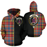 Ogilvie of Airlie Ancient Tartan Crest Zipper Hoodie - Half Of Me Style