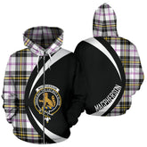 MacPherson Dress Modern Tartan Crest Zipper Hoodie - Circle Style