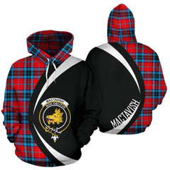 MacTavish Modern Tartan Crest Hoodie - Circle Style