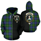 Paterson Tartan Crest Zipper Hoodie - Half Of Me Style