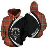 Morrison Red Ancient Tartan Crest Hoodie - Circle Style
